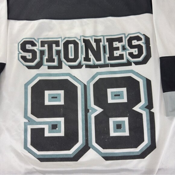 Vintage 90s Rolling Stones Logo Athletic Men's Sz Large Oversized Hockey Jersey - Picture 10 of 15